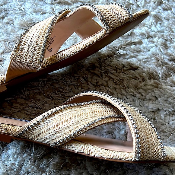 Charles David KENYA Woven w/Crystal Slide Sandals- NWT SIZE 9 - Picture 9 of 11